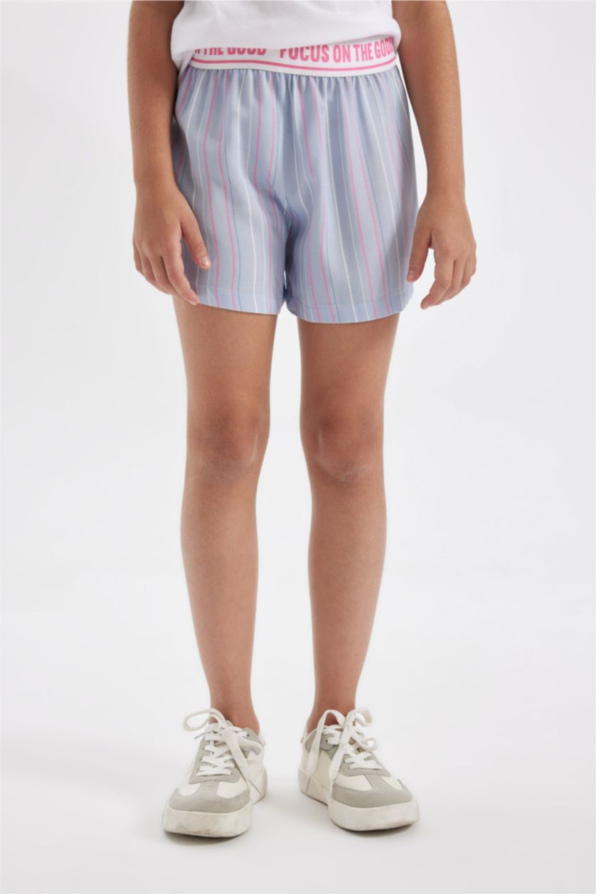 GIRLS & TEENS White طقم بيجاما قصة عادية