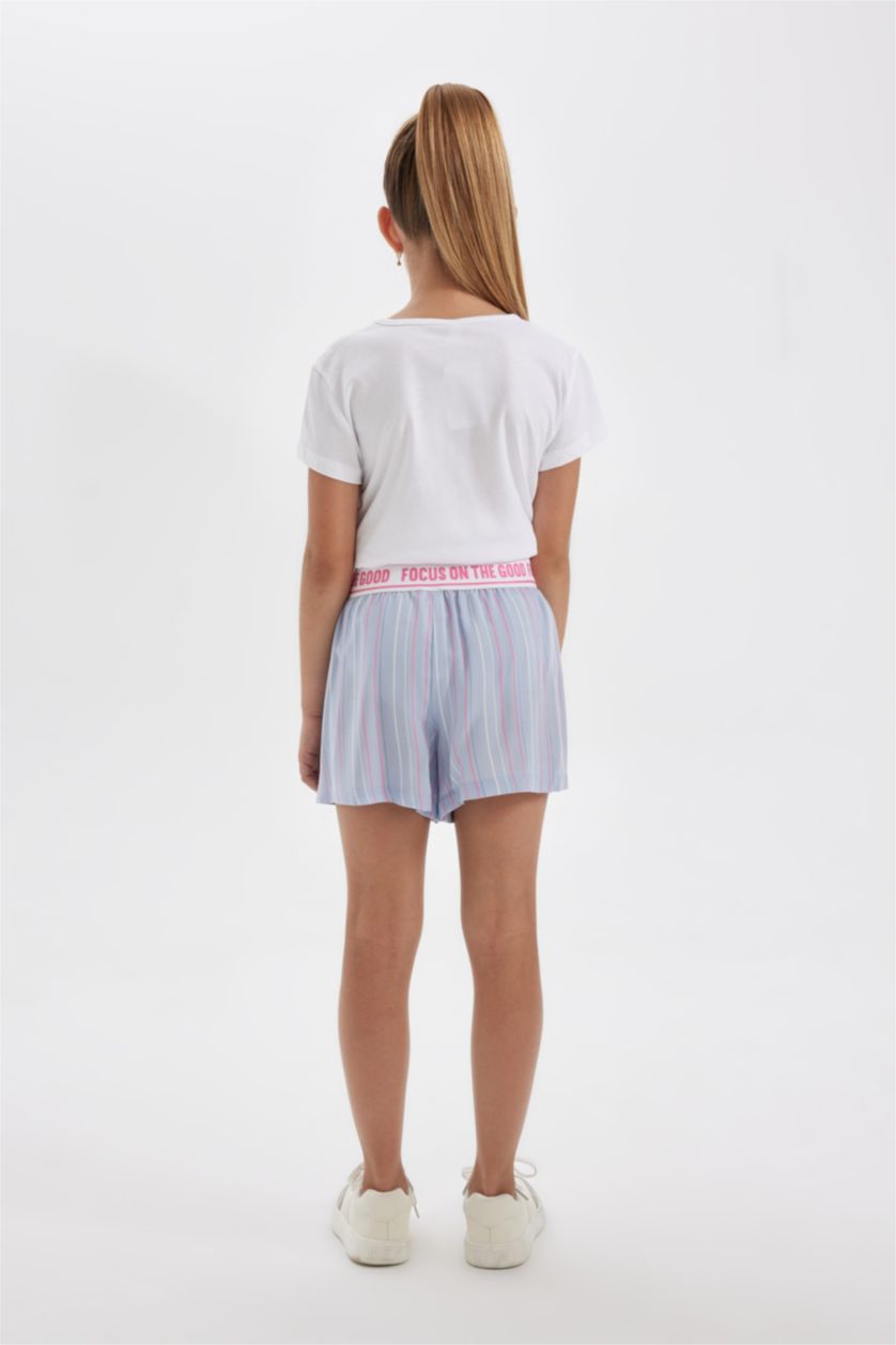 GIRLS & TEENS White طقم بيجاما قصة عادية