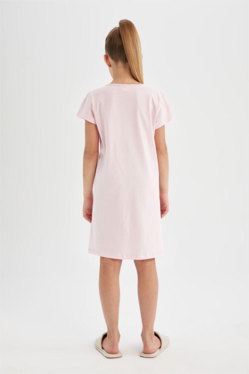 بناتي زهري فاتح فستان بناتي نص كم من ديزني ميكي ماوس