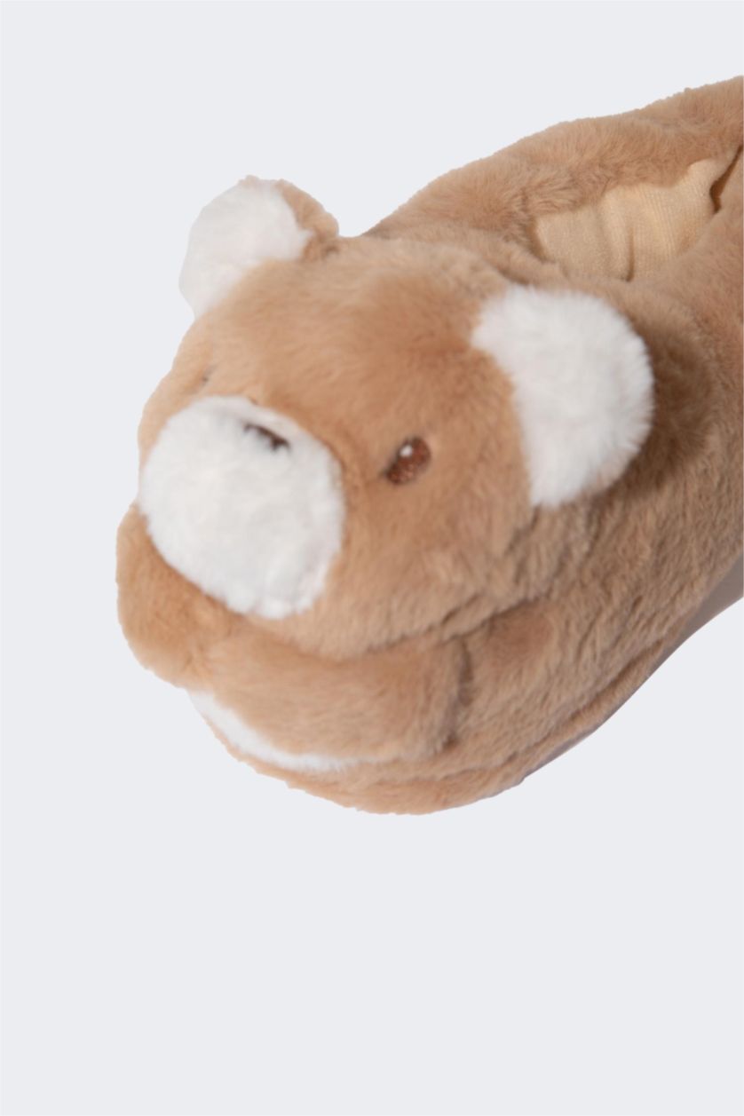 FEMME Beige Pantoufles à Semelle Plate pour Femme