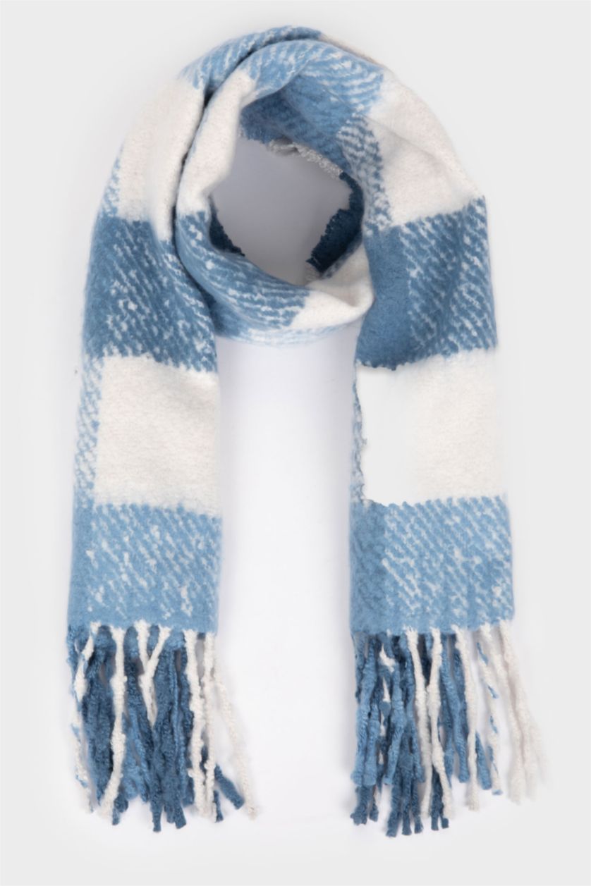 BOYS & TEENS Light Blue Boy Plaid Scarf