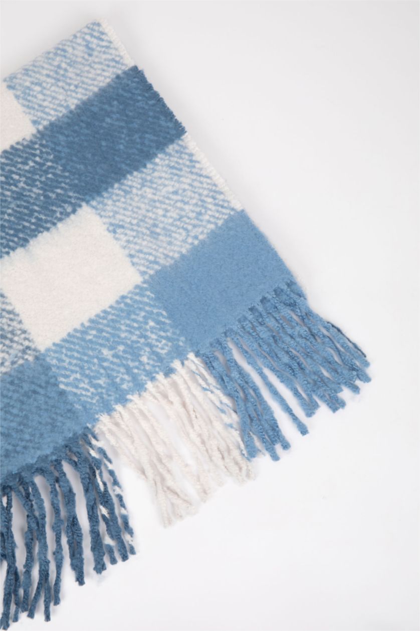 BOYS & TEENS Light Blue Boy Plaid Scarf