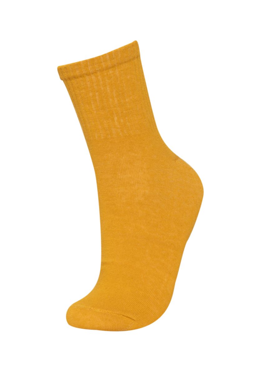 Men Mustard 2 piece Cotton Short Socks