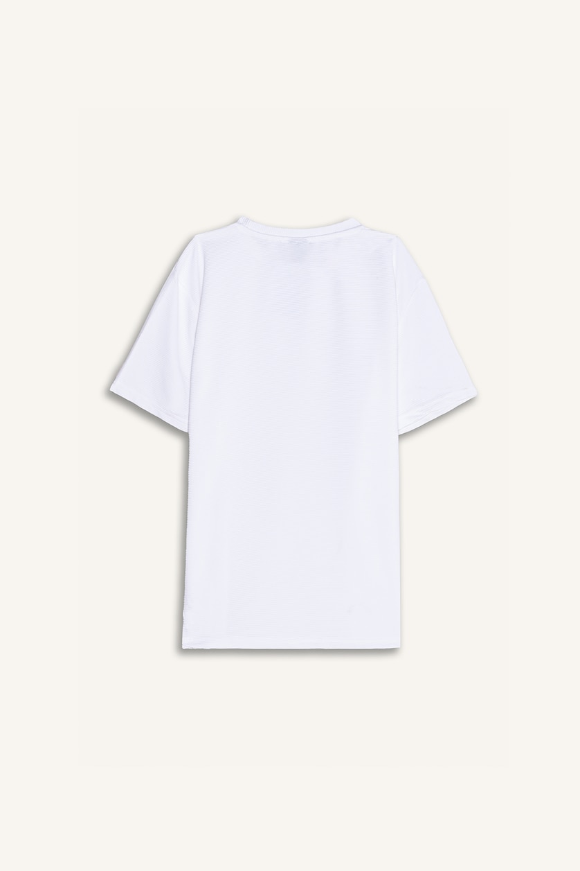 رجالي أبيض Slim Fit Short Sleeve T-Shirt