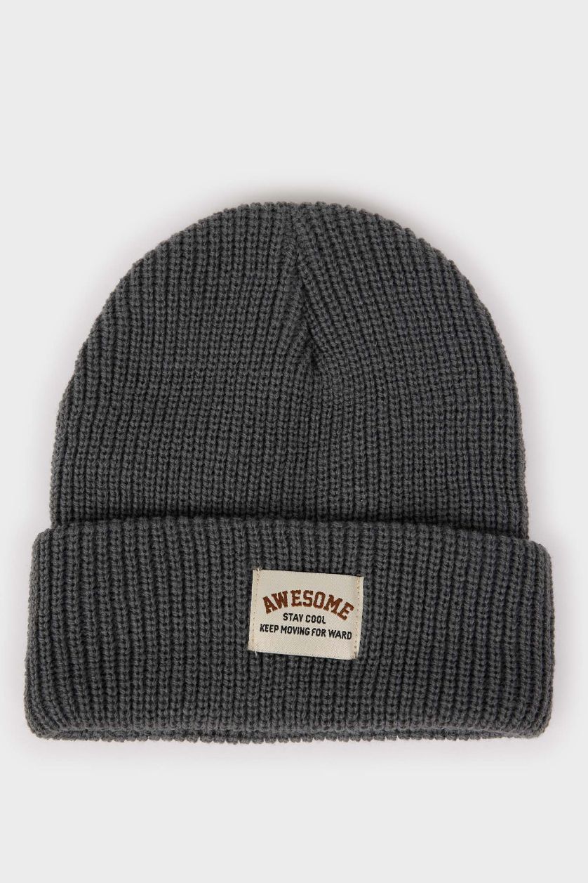 BOYS & TEENS Light Grey Boy Knitted Beanie