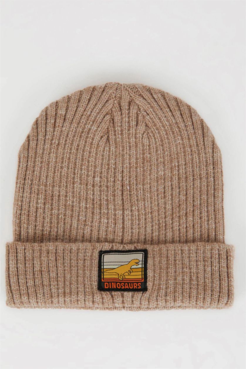 BOYS & TEENS Vison Boy Ribbed Knitted Beanie