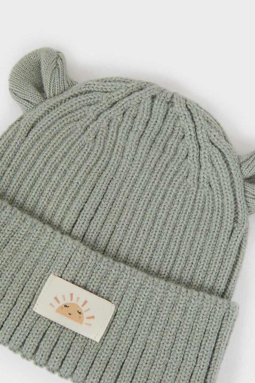 Baby Boy Petrol Baby Boy Knitted Beanie