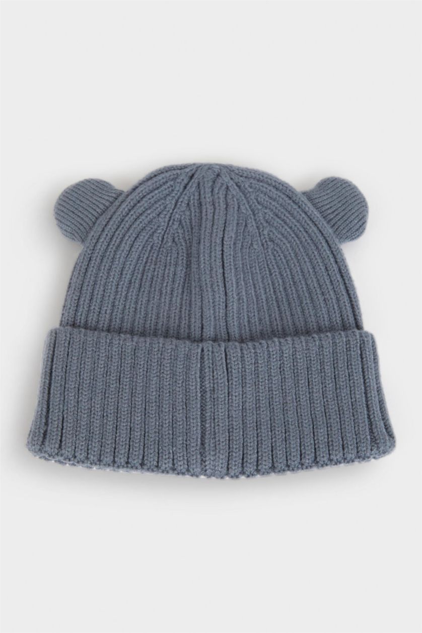 BÉBÉ GARÇON Indigo Bonnet en tricot pour bébé garçon