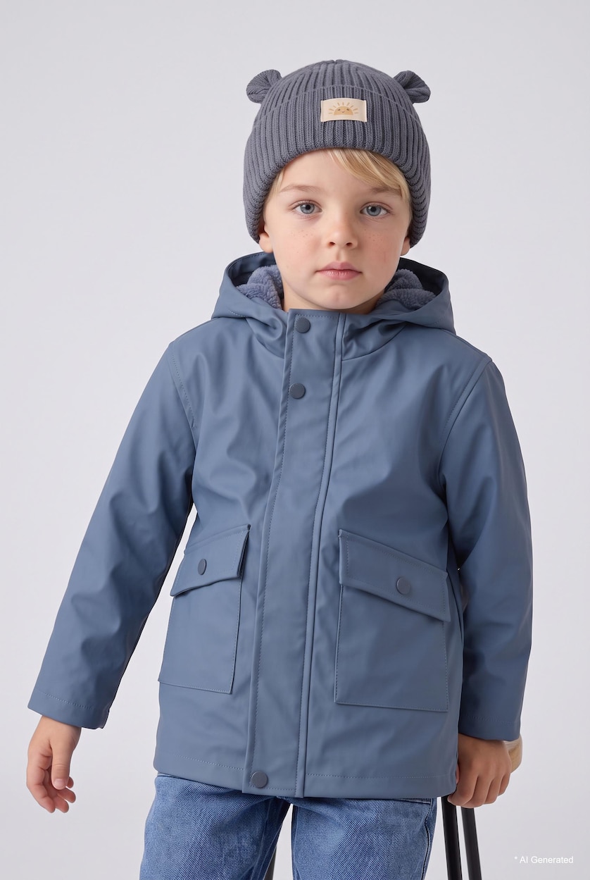 Baby Boys Indigo Baby Boy Knit with Ears Beanie