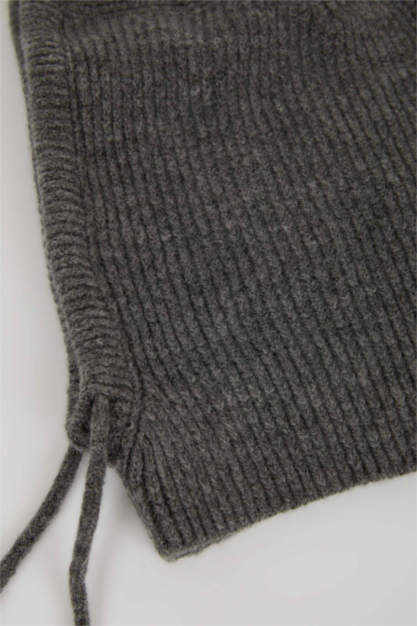 Erkek Çocuk - Genç Erkek Antrasit Erkek Çocuk Triko Balaklava