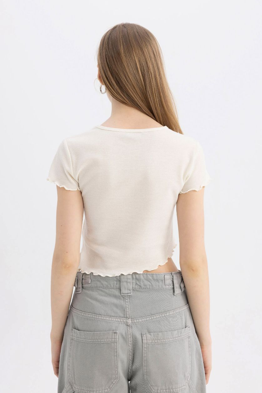 Женщины Бежевый Футболка с принтом, Coool