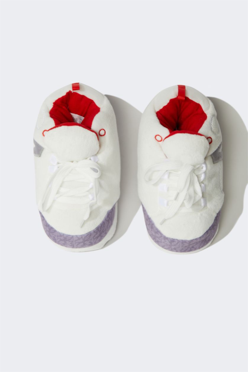 Мальчики и подростки Белый Тапочки плюшевые для мальчиков