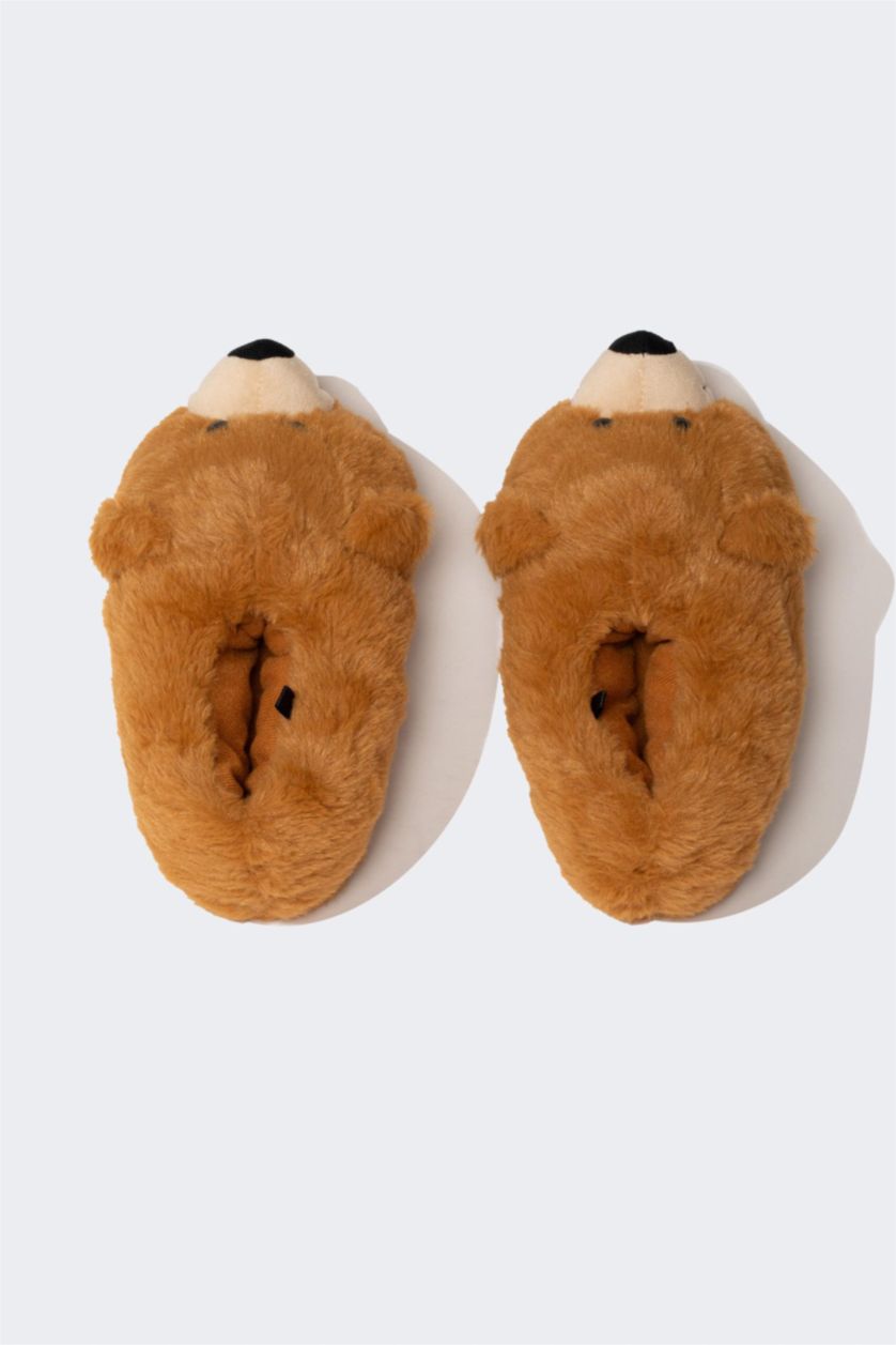 Мальчики и подростки Коричневый Домашние тапочки для мальчиков