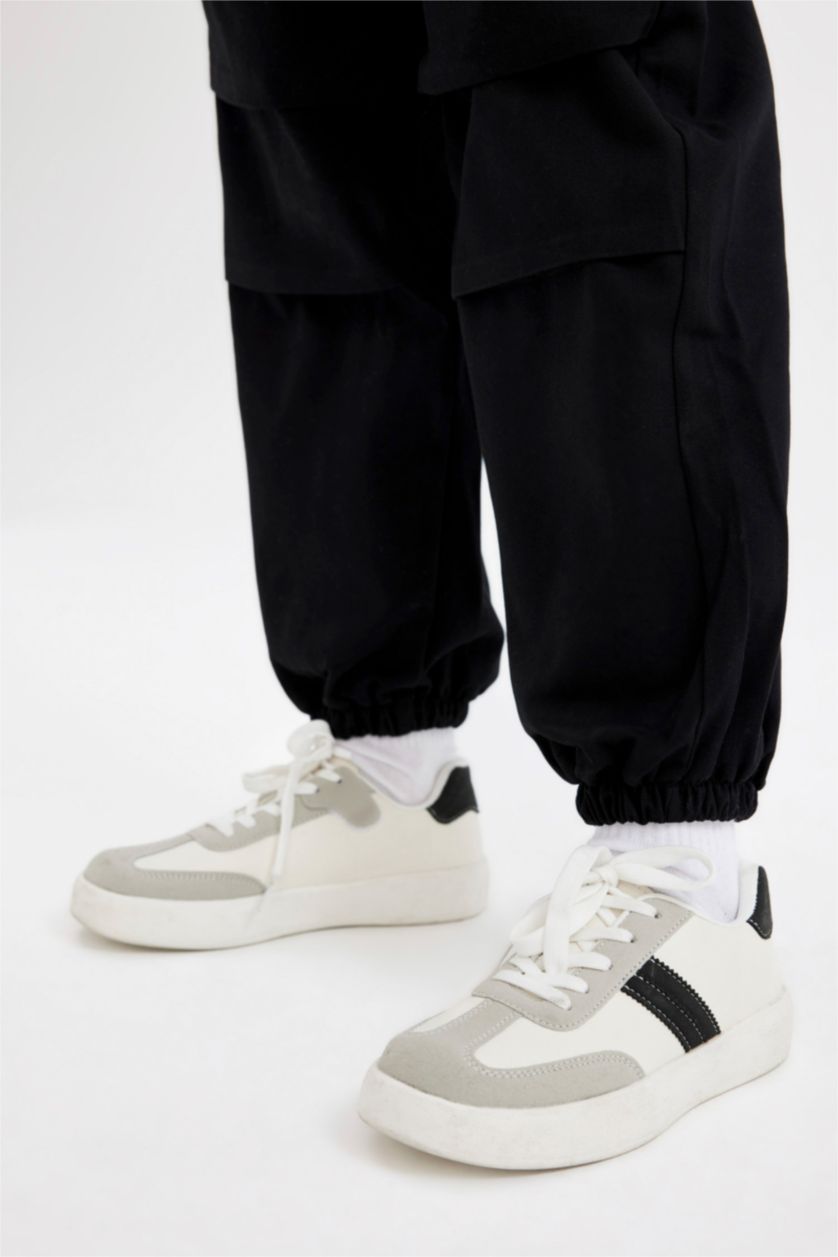 Girls & Teens Black Girl Parachute Cotton Trousers