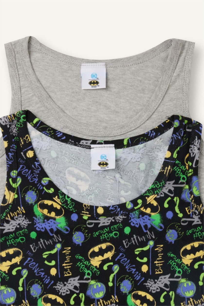 Young Boys - Teen Boys Black Boy 2 piece Regular Fit Batman Licence Tank Top