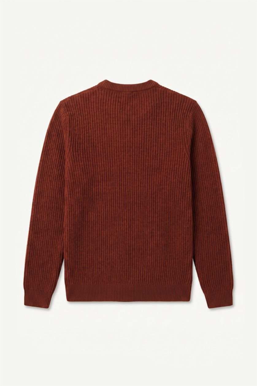 Men Light Brown Standard Fit Knitwear Pullover