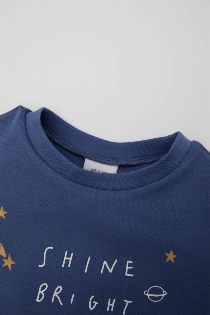 BÉBÉ GARÇON Bleu Pyjama en coton imprimé à manches courtes pour BéBé Garçon