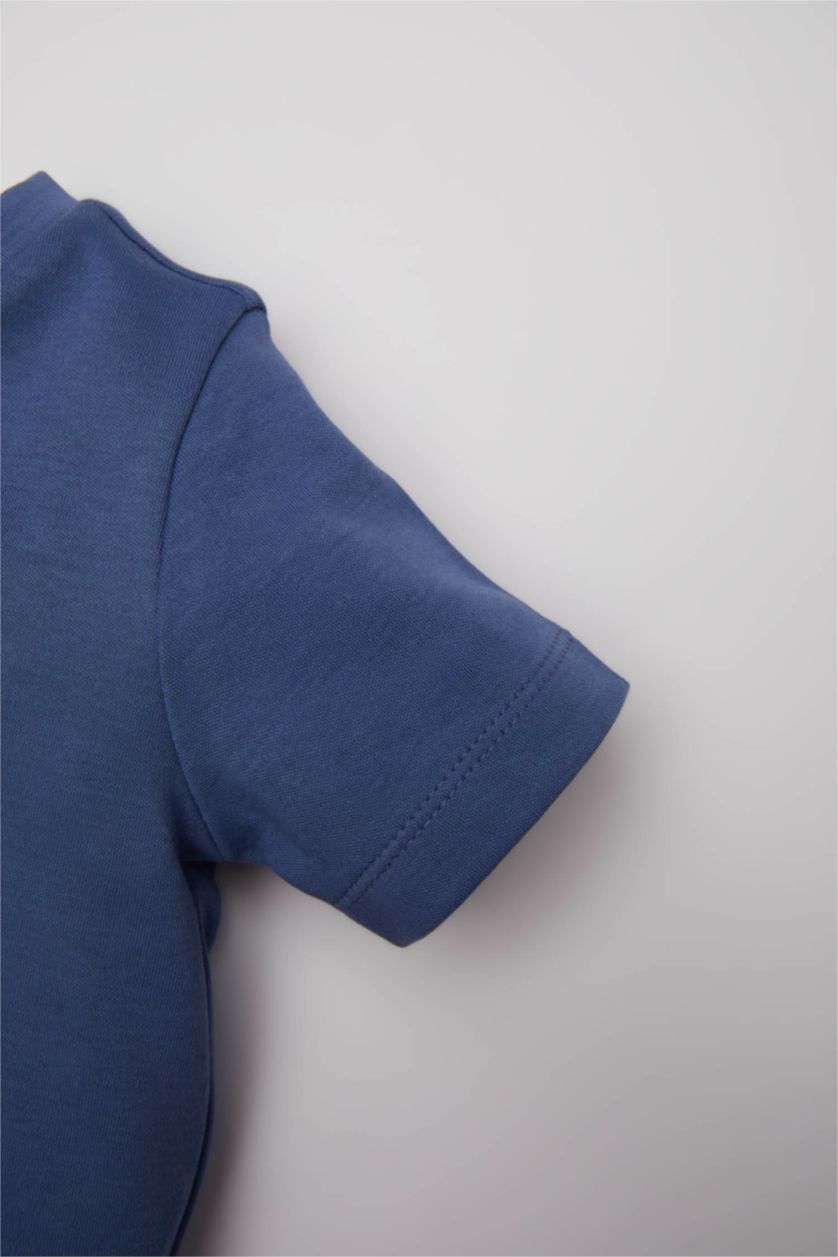 BÉBÉ GARÇON Bleu Pyjama en coton imprimé à manches courtes pour BéBé Garçon