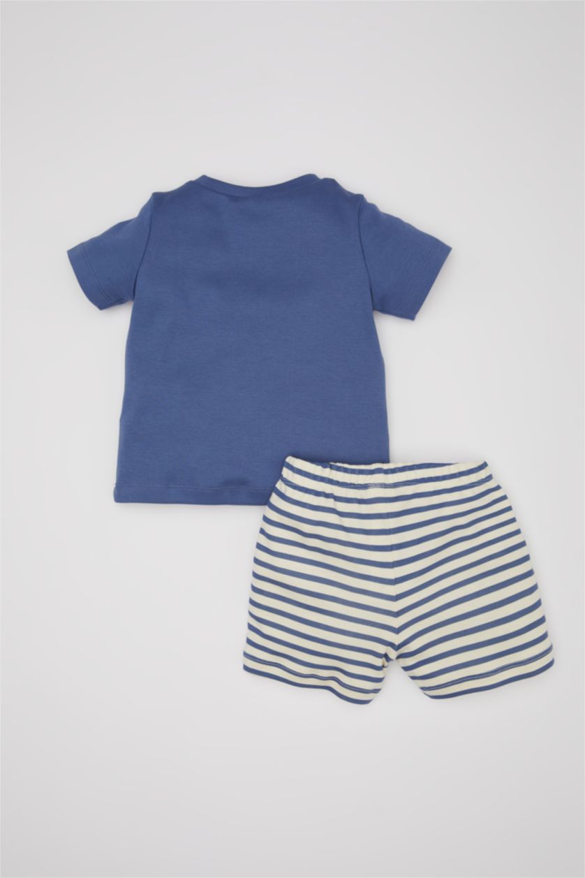 BÉBÉ GARÇON Bleu Pyjama en coton imprimé à manches courtes pour BéBé Garçon