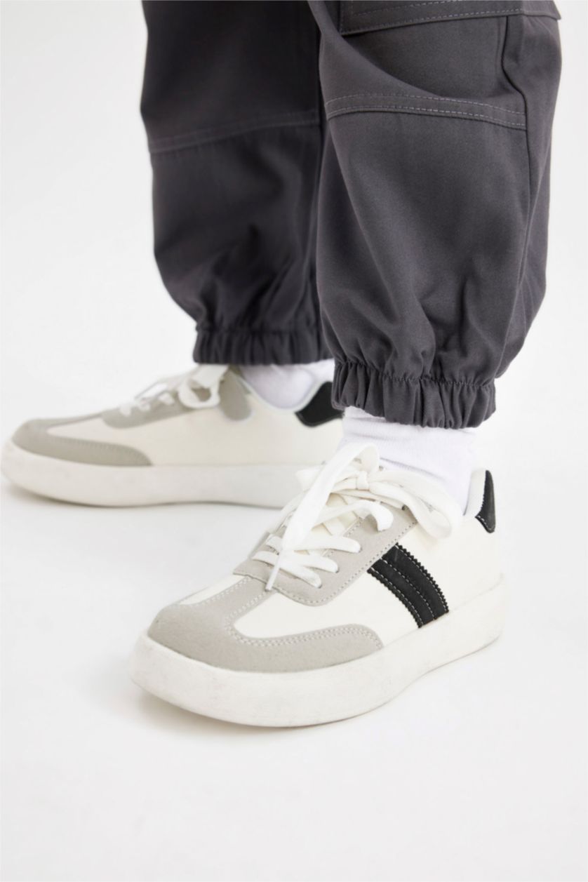 GIRLS & TEENS Anthracite Girl Parachute Cargo Cotton Trousers