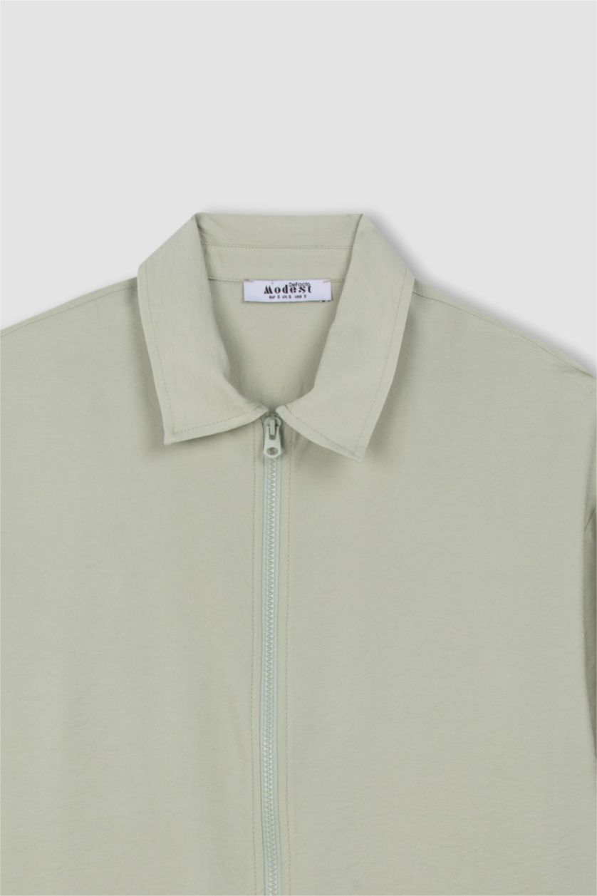 FEMME Bleu Tunique Coupe Relax à Manches Longues