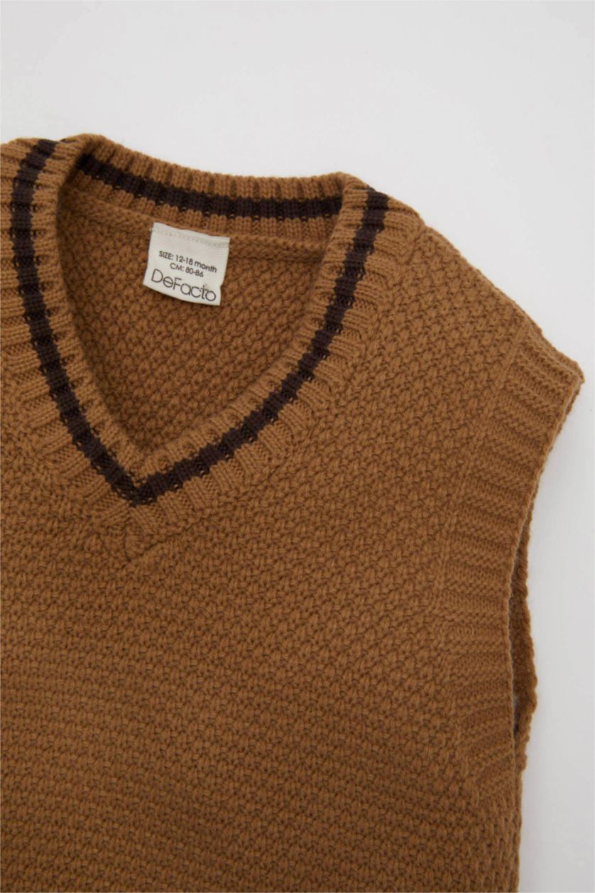 BABY BOY Beige Baby Boy Regular Fit Vest