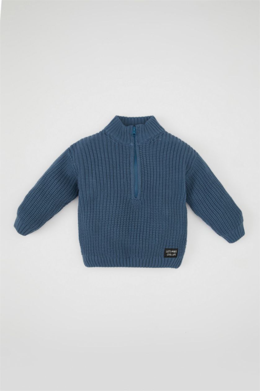 BABY BOY Light Indigo Baby Boy Regular Fit Pullover
