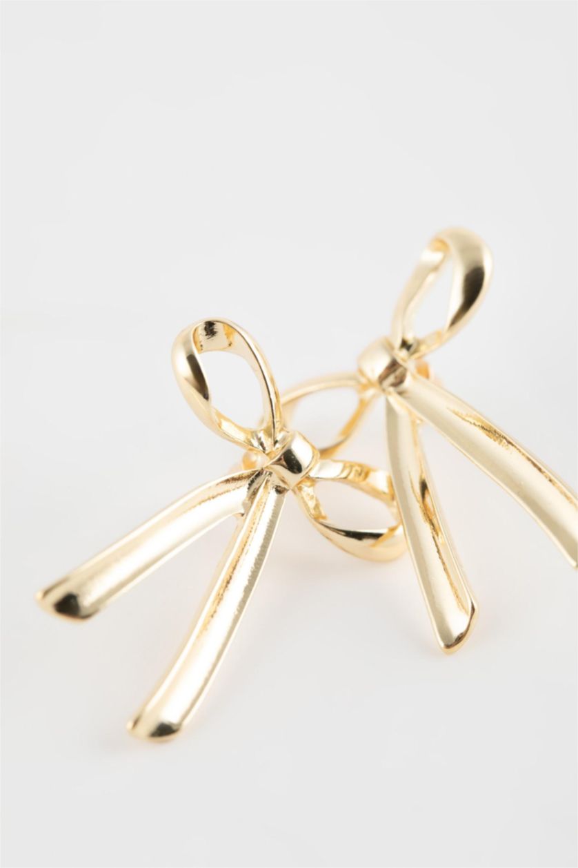 Kadın Altın Kadın Fiyonklu Gold Küpe