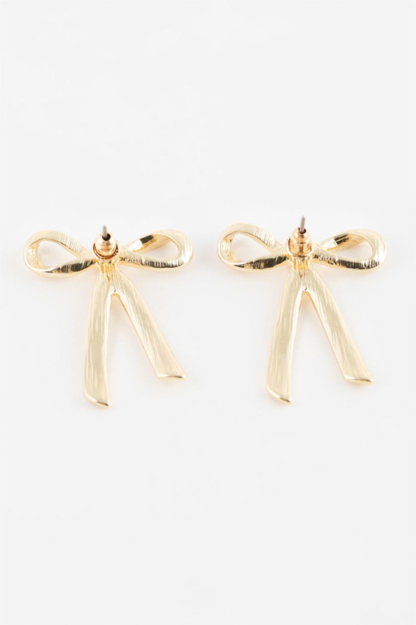 Kadın Altın Kadın Fiyonklu Gold Küpe