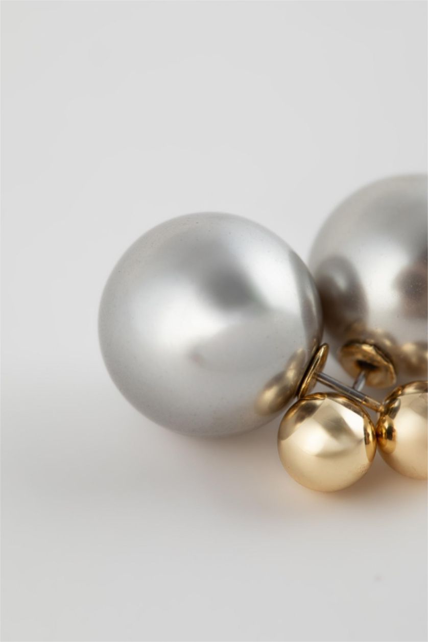 Kadın Beyaz Kadın İncili Silver Küpe