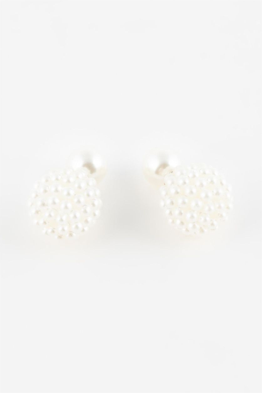 FEMME Blanc Boucles d'oreilles blanches pour femme