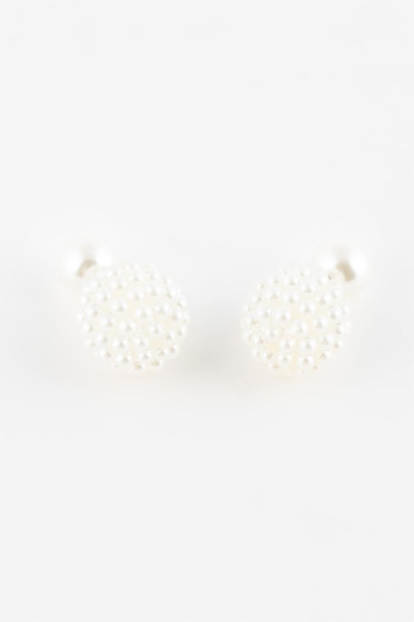 FEMME Blanc Boucles d'oreilles blanches pour femme