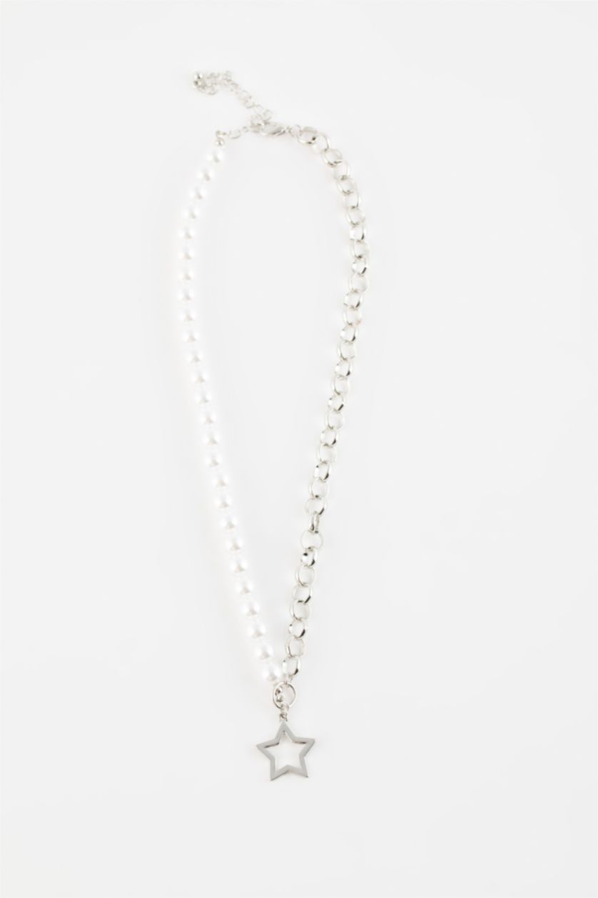 Женщины Серебряный Колье звезда для женщин