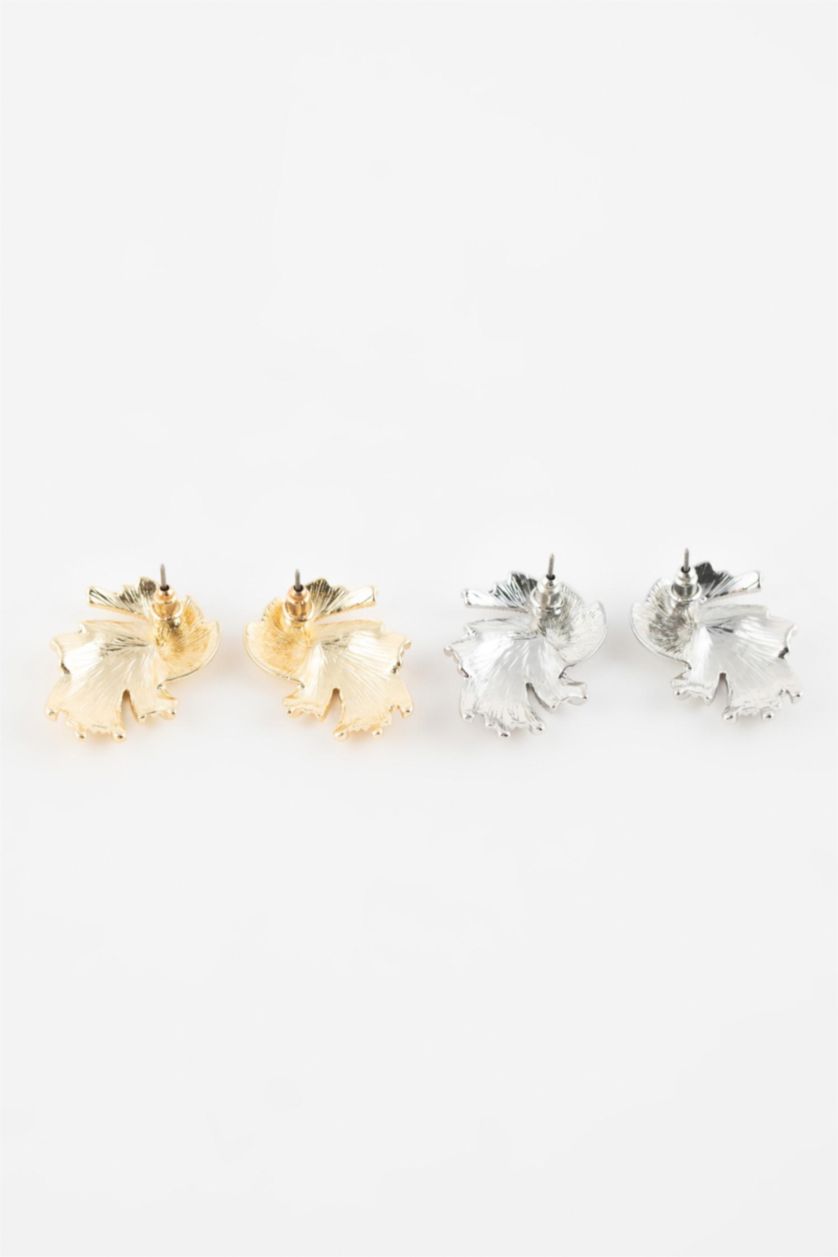 FEMME Altın Lot de 2 paires de boucles d'oreilles pour femme