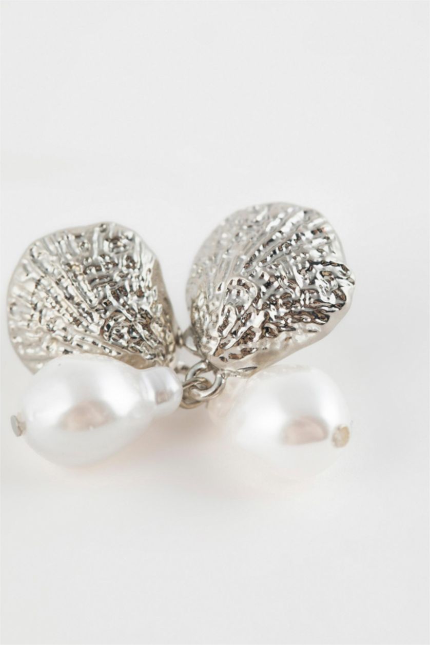 نساء Gümüş حلق نسائي باللؤلؤ