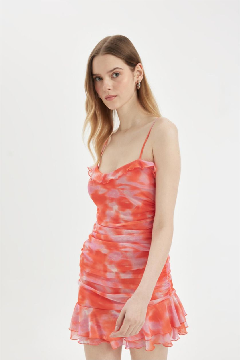 نساء مرجاني فستان قصير تول بوديكون