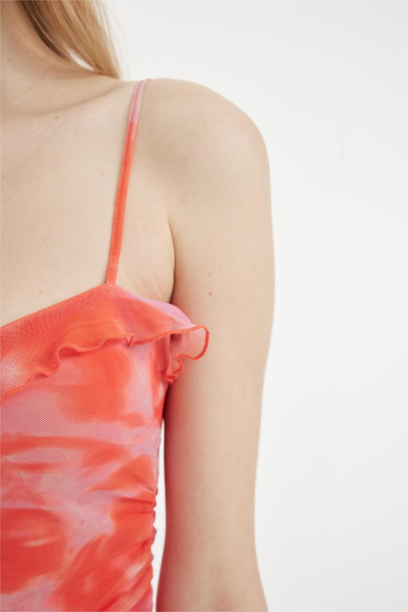 نساء مرجاني فستان قصير تول بوديكون