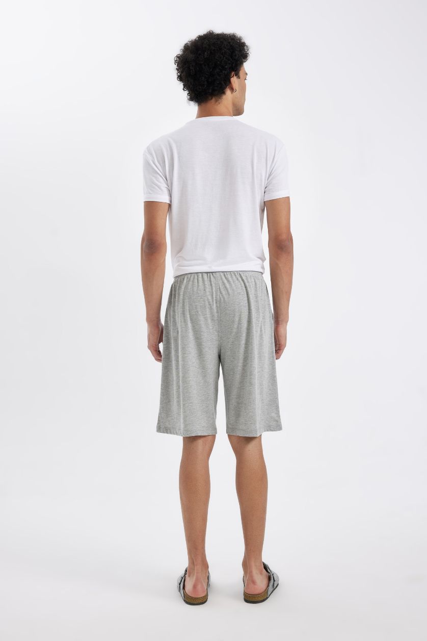 HOMME Gris Short à taille élastique Coupe Régulière