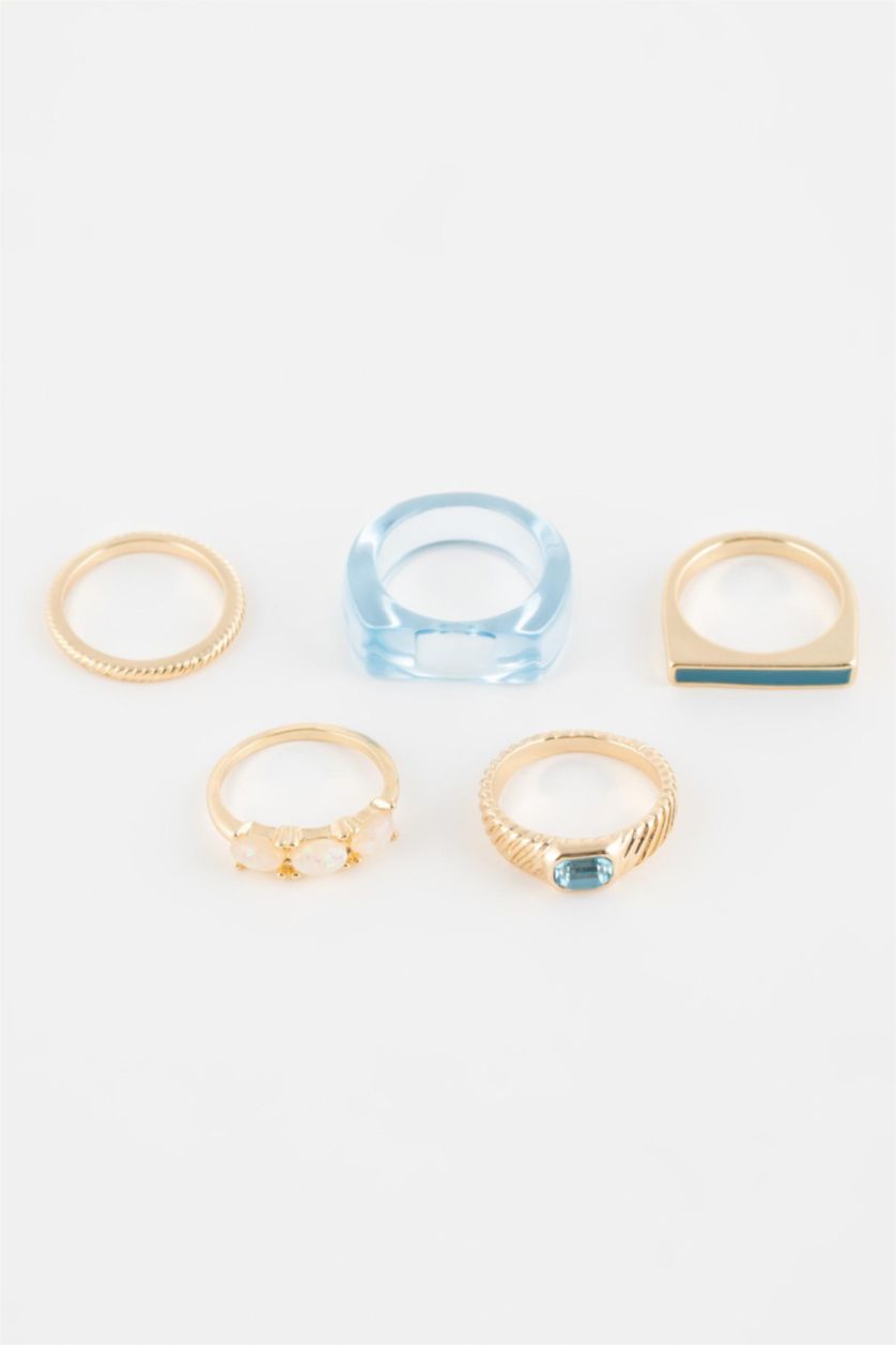 Kadın Karma Kadın 5'li Renkli Yüzük