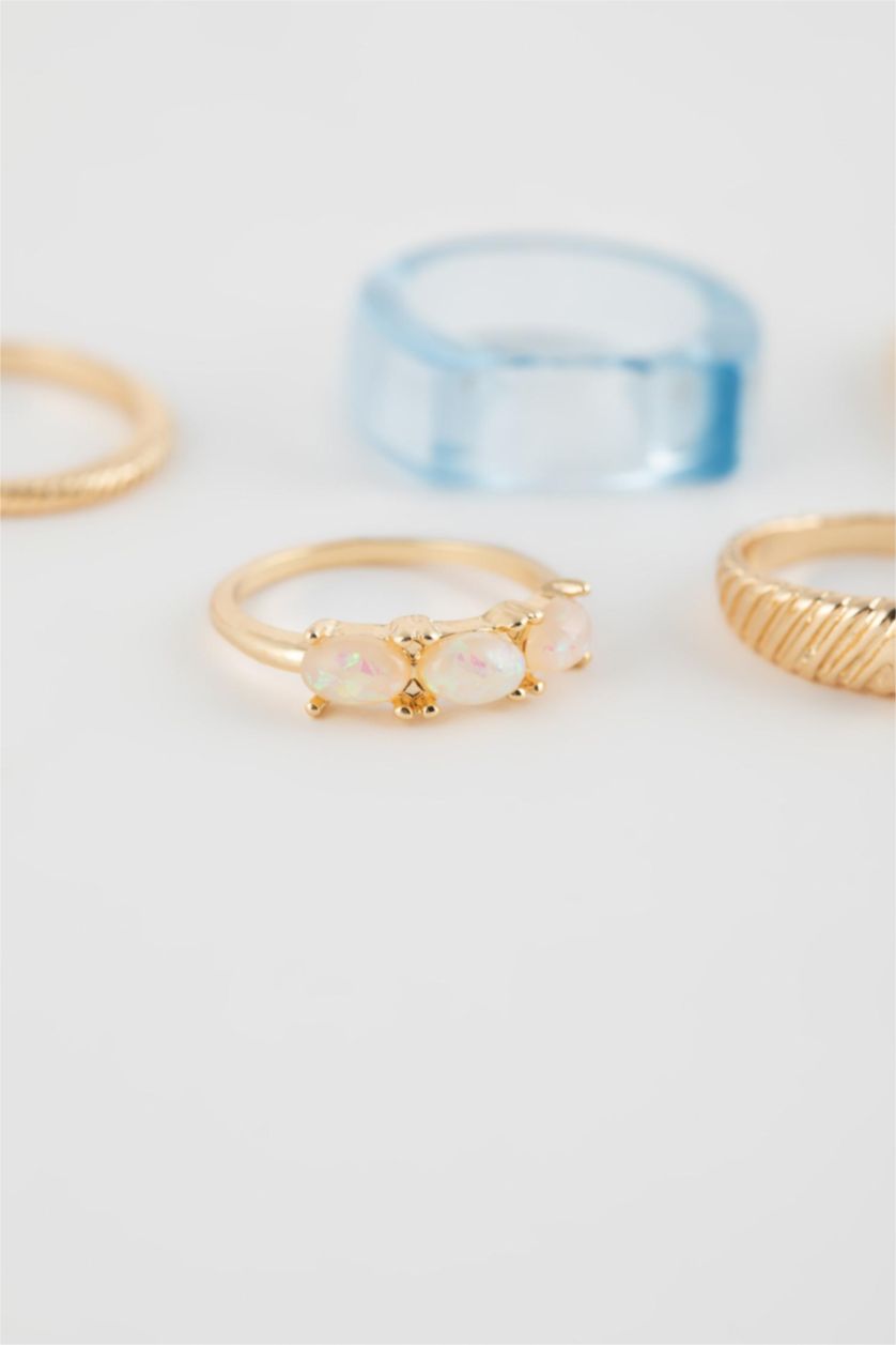 Kadın Karma Kadın 5'li Renkli Yüzük