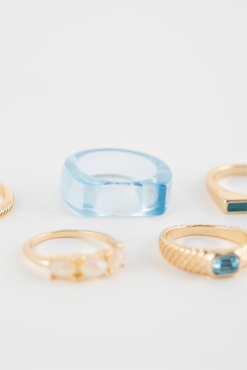 Kadın Karma Kadın 5'li Renkli Yüzük