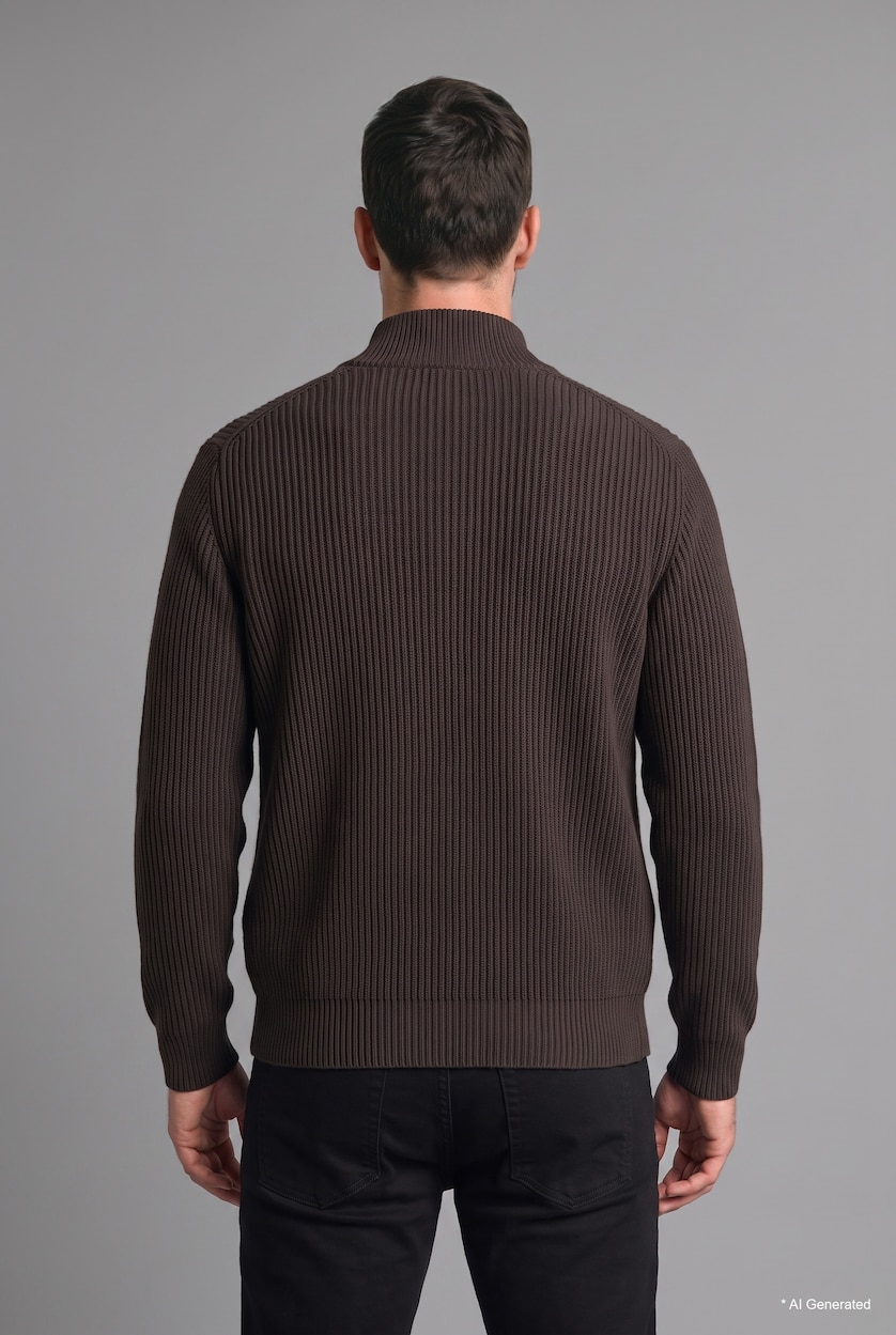 رجال بني Standard Fit Knitwear Cardigan