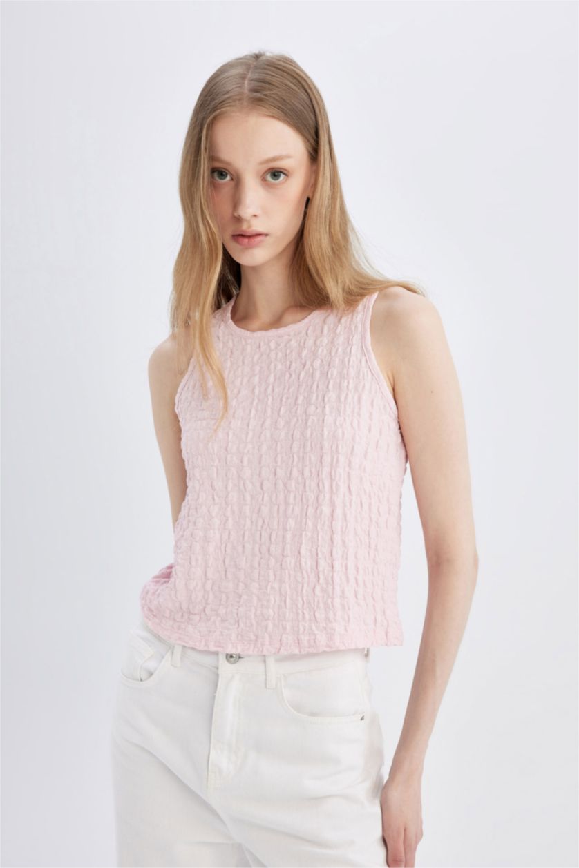 Woman Pink Regular Fit Halter Neck Wrap Blouse