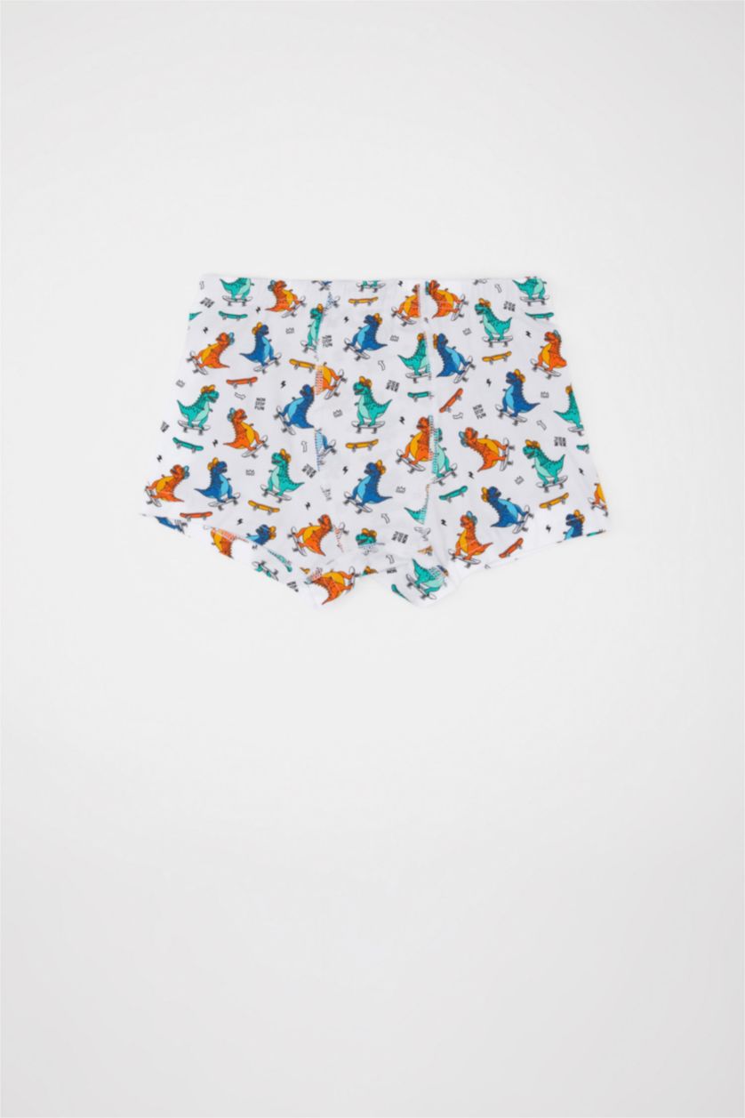 أولاد أبيض بوكسر ولادي بطبعة ديناصور - 3 قطع