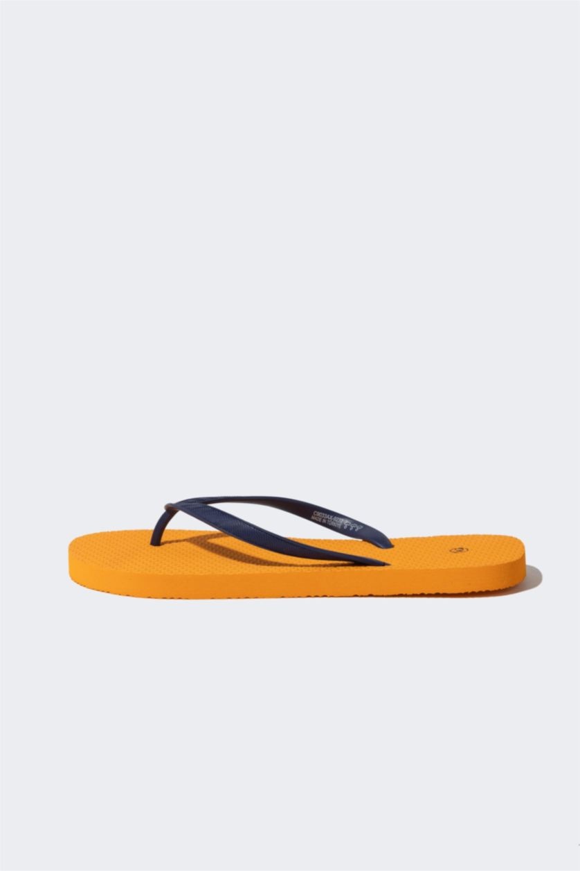 Kadın Turuncu Kadın Düz Taban Eva Parmak Arası Terlik