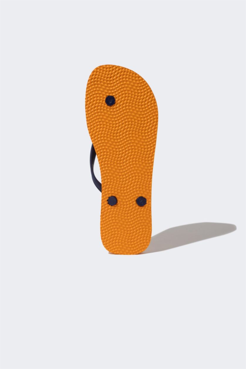 Kadın Turuncu Kadın Düz Taban Eva Parmak Arası Terlik