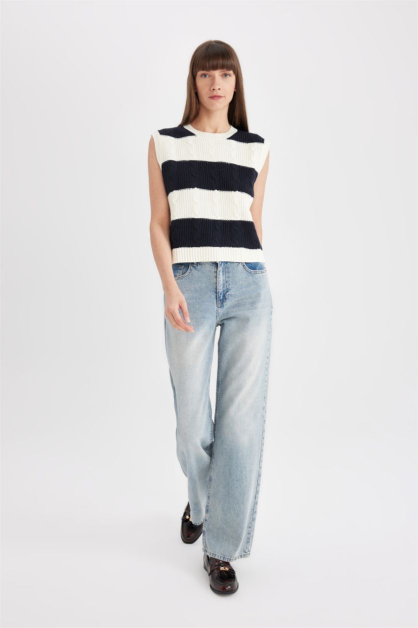 Әйелдерге экру қалыпты пішім дөңгелек жаға Жилет