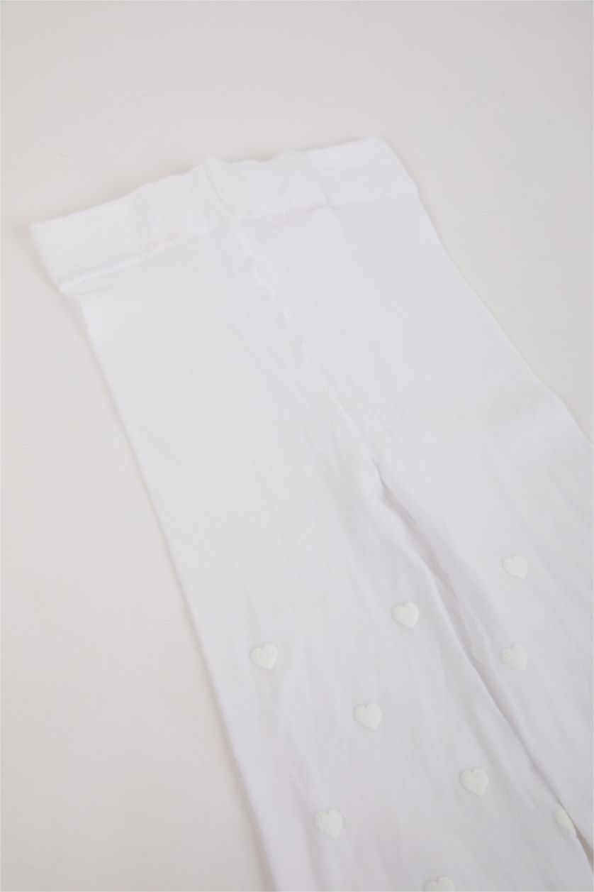 Kız Bebek Beyaz Kız Bebek 40 Denye Külotlu Çorap