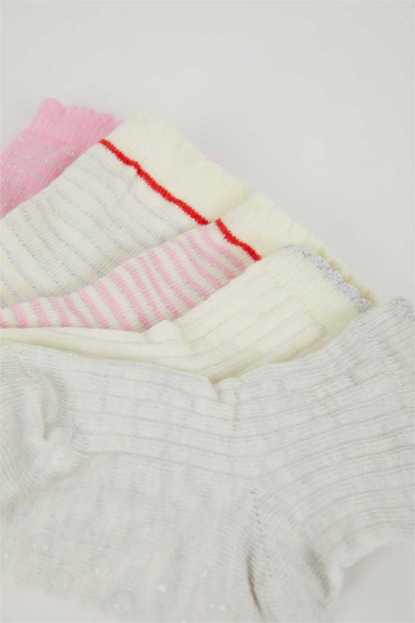 Kız Bebek Karma Kız Bebek Dikişsiz 5'li Pamuklu Uzun Çorap
