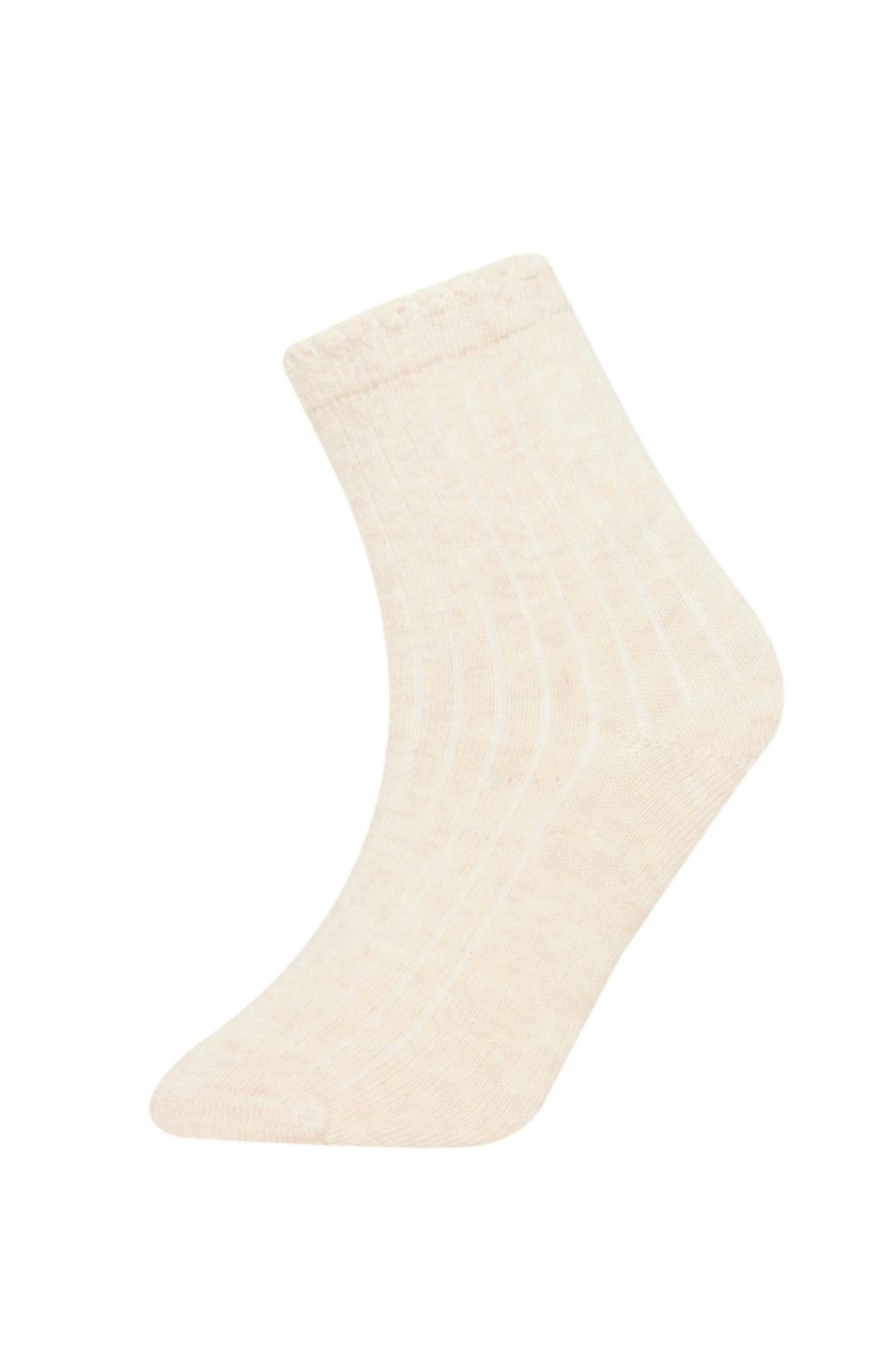 Kız Bebek Karma Kız Bebek Dikişsiz 5'li Pamuklu Uzun Çorap